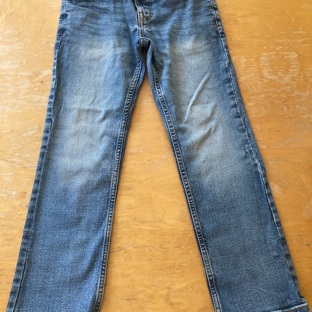 Boys Kid’s Straight Fit Blue Jeans
